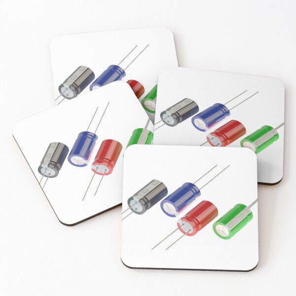 Item preview, 4 Capacitors | Electronic Component| Electronics Engineering designed and sold by EngineersArt.