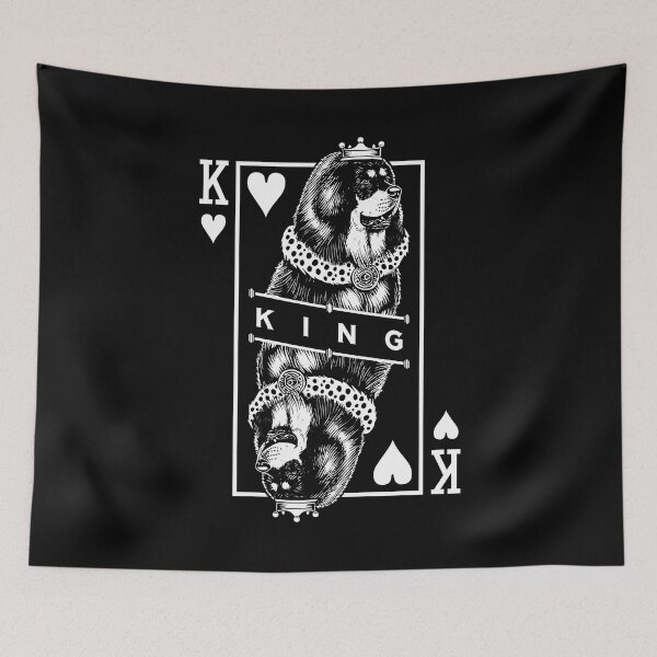 Item preview, Tibetan Mastiff King Of Hearts Funny Dog Lover Pop Art designed and sold by GrandeDuc.