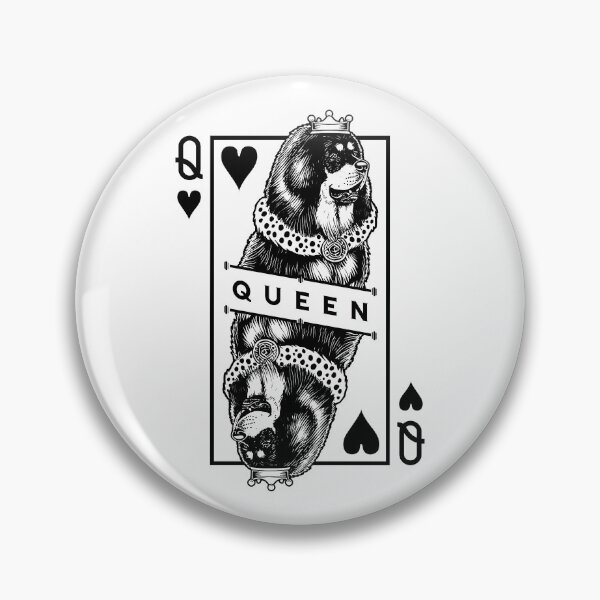 Item preview, Tibetan Mastiff Queen Of Hearts Funny Dog Lover Pop Art designed and sold by GrandeDuc.