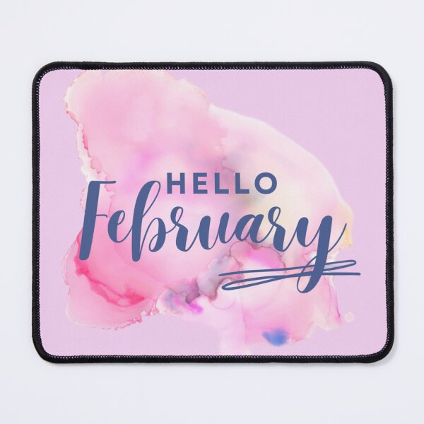 Item preview, Hello February Watercolour designed and sold by PeachesandPear.