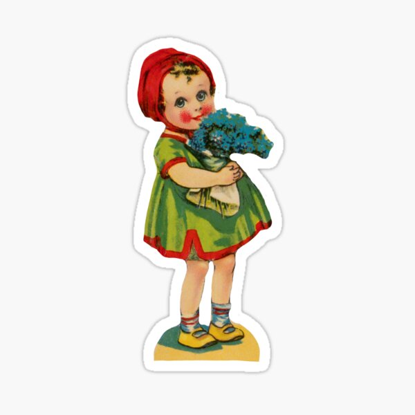 Item preview, Flores market woman vintage flower power  designed and sold by Tropical Blood.
