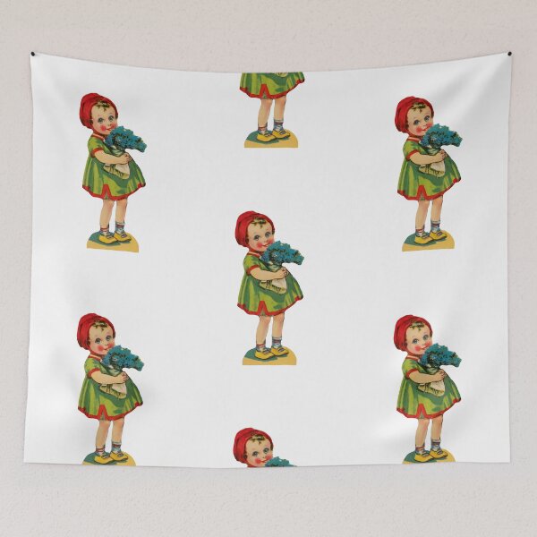 Item preview, Flores market woman vintage flower power  designed and sold by Tropical Blood.