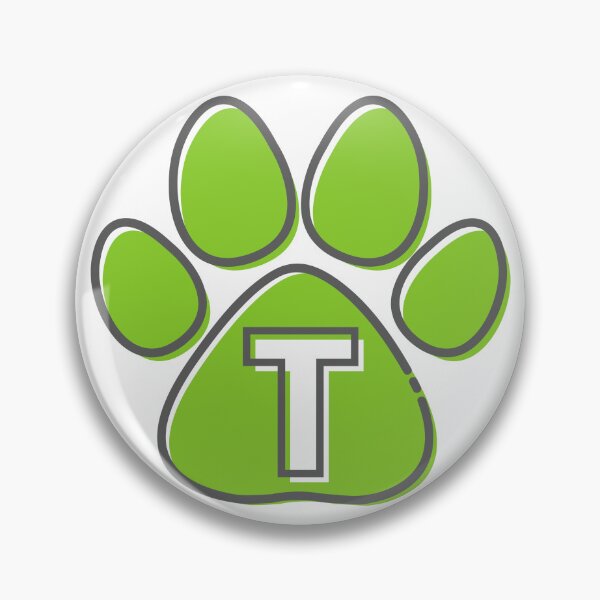 Item preview, Green Paw Monogram T designed and sold by Lyssarien.