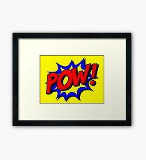 Superhero POW! Framed Print