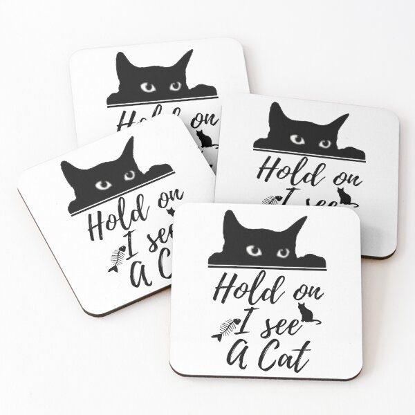 Item preview, Cat Lover Cat Mom Funny Hold On I See A Cat designed and sold by Binohshop.