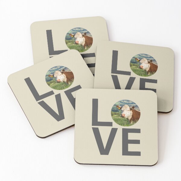 Item preview, LOVE Hereford Cows designed and sold by Jane Stanley Photography.
