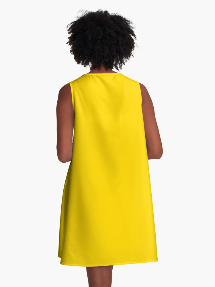 Thumbnail 3 of 4, A-Line Dress, Solid Gold designed and sold by wwlmerch.
