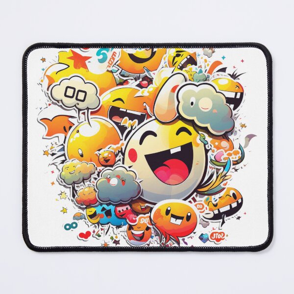Item preview, smile emoji and clouds vector designed and sold by ArtiseGraphics.