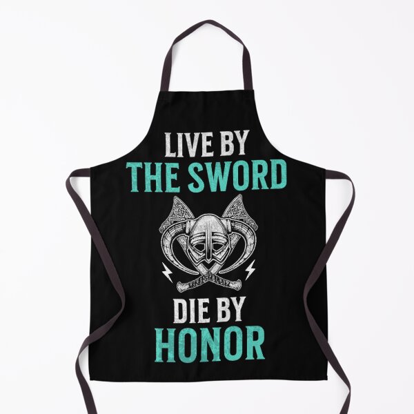 Item preview, Live by The Sword Die by Honor - Viking quote designed and sold by NordicQuotes.