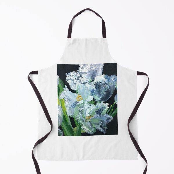 Item preview, Blue flowers on black background designed and sold by olena2552.