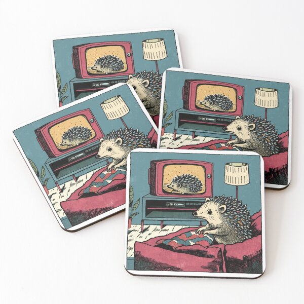 Item preview, The Television Hedgehog designed and sold by ReverieBoutique.