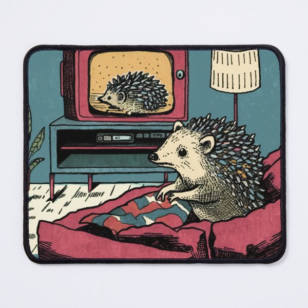 Item preview, The Television Hedgehog designed and sold by ReverieBoutique.