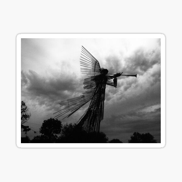 Angel of death in Chernobyl Sticker