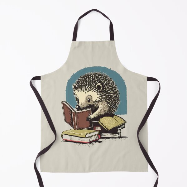 Item preview, The Bookworm Hedgehog designed and sold by ReverieBoutique.