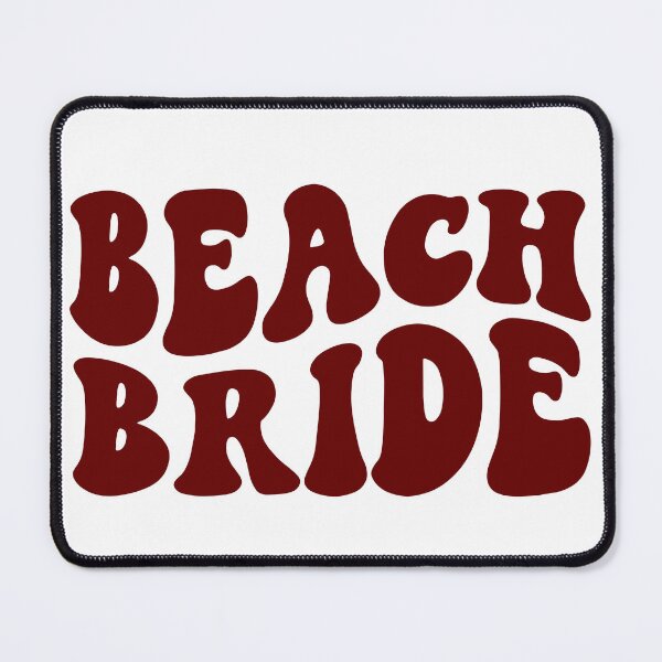 Item preview, Dark Red Beach Bride Tropical Beach Retro Bachelorette Party Favor and Gifts designed and sold by mysticblvd.
