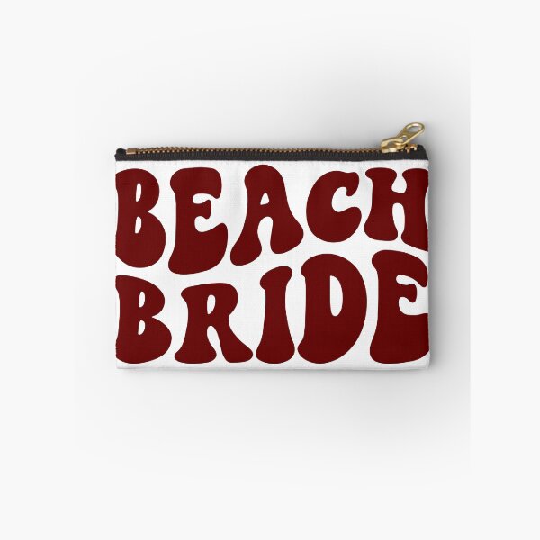 Item preview, Dark Red Beach Bride Tropical Beach Retro Bachelorette Party Favor and Gifts designed and sold by mysticblvd.