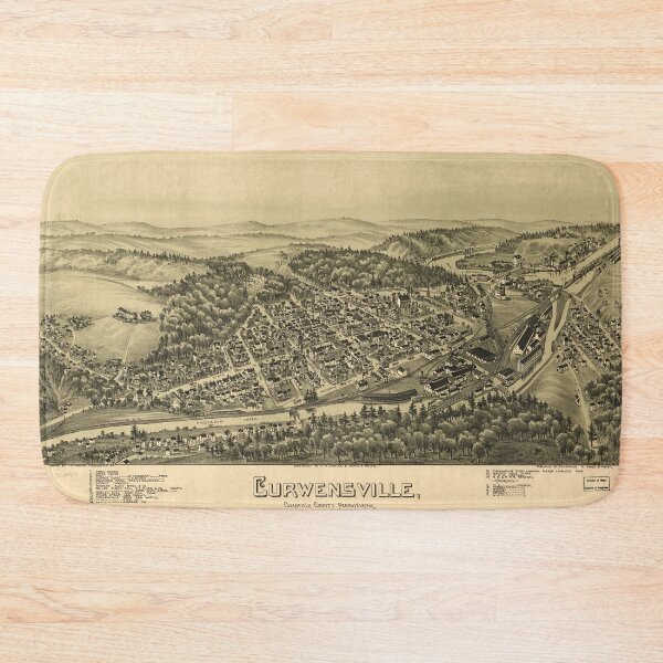 Item preview, Curwensville, Pennsylvania (1895) designed and sold by allhistory.