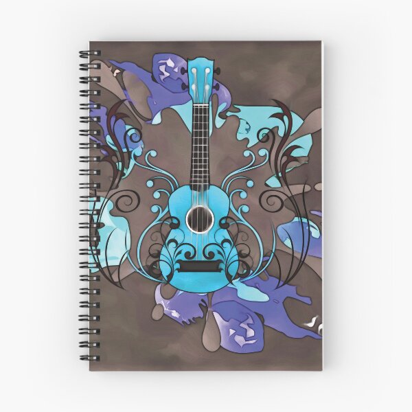 Item preview, Ukulele with splashes of color and embellishments designed and sold by piesdesignart.