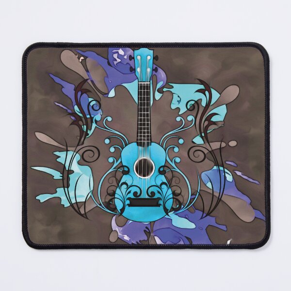 Item preview, Ukulele with splashes of color and embellishments designed and sold by piesdesignart.