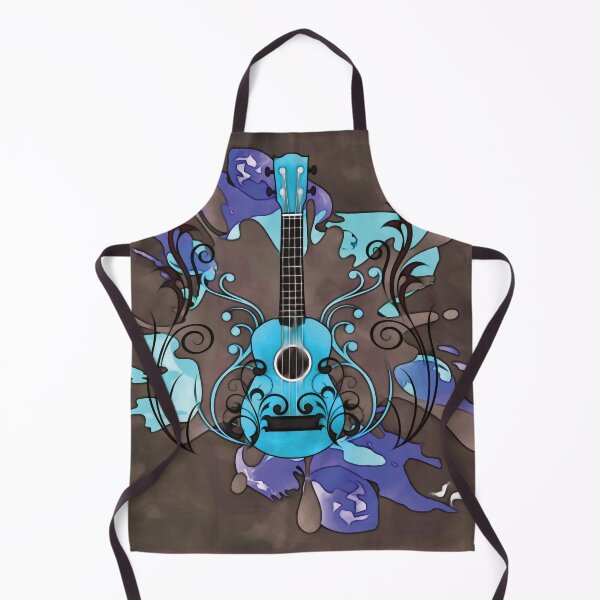 Item preview, Ukulele with splashes of color and embellishments designed and sold by piesdesignart.