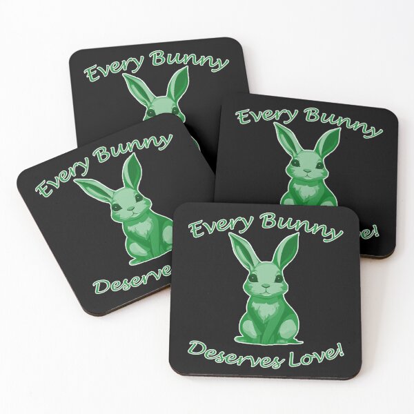 Item preview, Every Bunny Deserves Love - Green designed and sold by LthrDaddyBear.