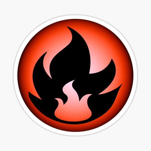 Free: Fire-type Pokemon Symbol - Pokemon Fire Type Logo 