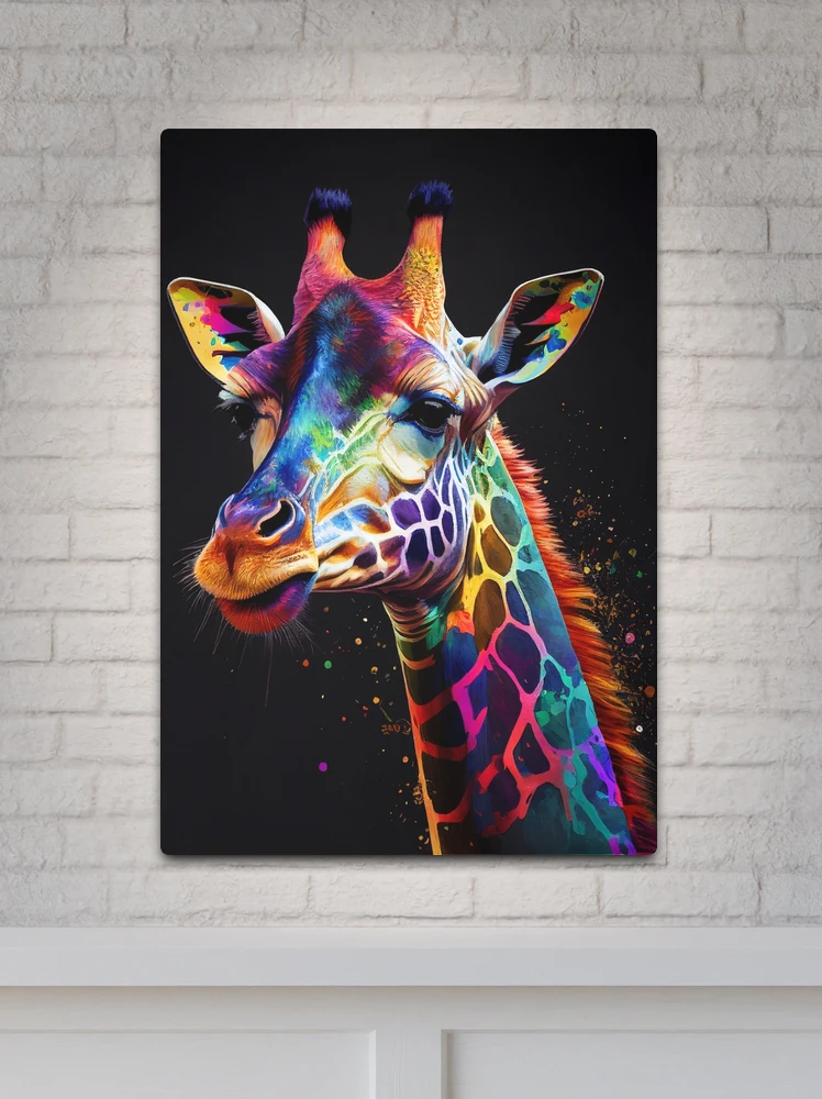 giraffe painted with matte acrylics : r/acrylicpainting