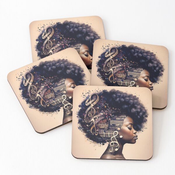 Item preview, African American Woman Music Lover  designed and sold by SayWhatJAY.