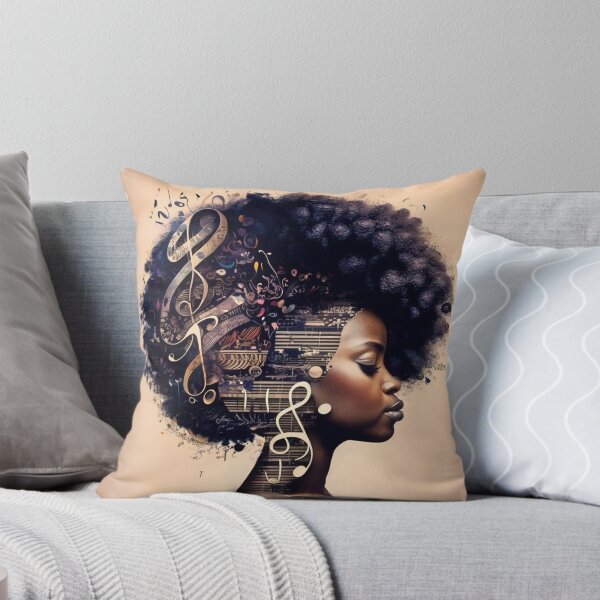 Item preview, African American Woman Music Lover  designed and sold by SayWhatJAY.