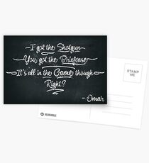 It's All In The Game Though Postcards
