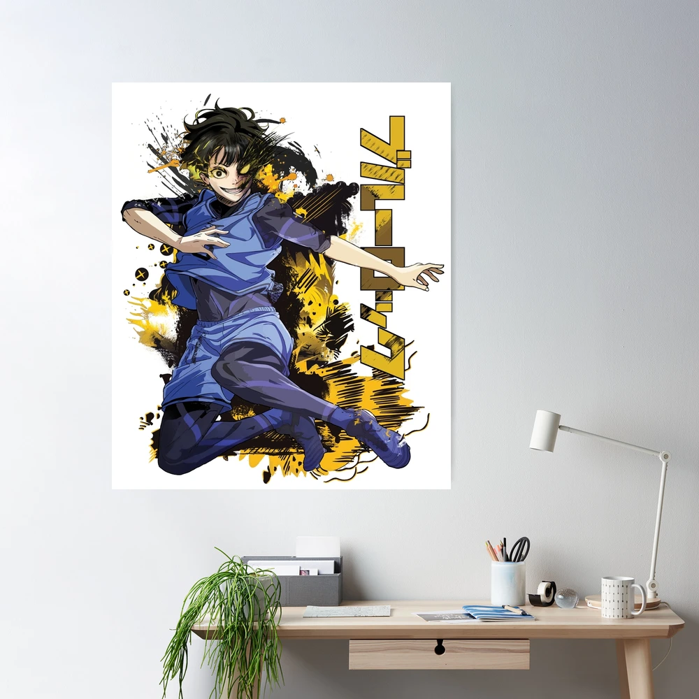 Blue Lock Meguru Bachira Anime Poster Canvas Poster Wall Art Decor Print  Picture Paintings for Living Room Bedroom Decoration Unframe-style  12x18inch(30x45cm) : : Home