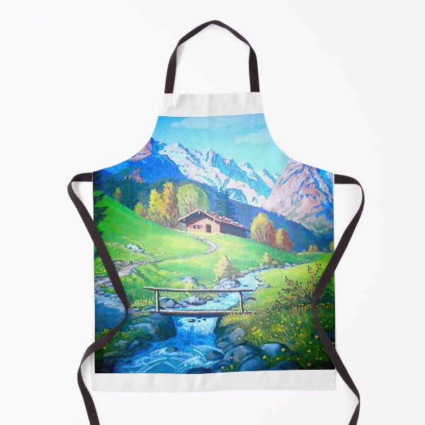 Item preview, Alpine hut with stream and bridge designed and sold by angel1.