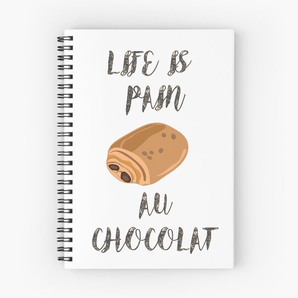 Item preview, Life is pain au chocolat sticker - chocolat fan Sticker designed and sold by vikyky.