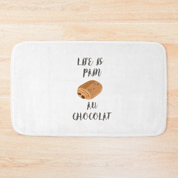 Item preview, Life is pain au chocolat sticker - chocolat fan Sticker designed and sold by vikyky.