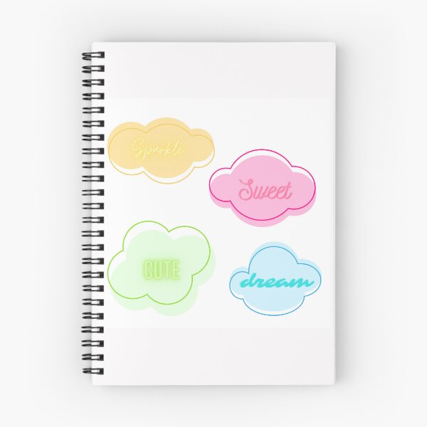Aperçu de l'œuvre Cute clouds wth cute words créée et vendue par ewaedb.