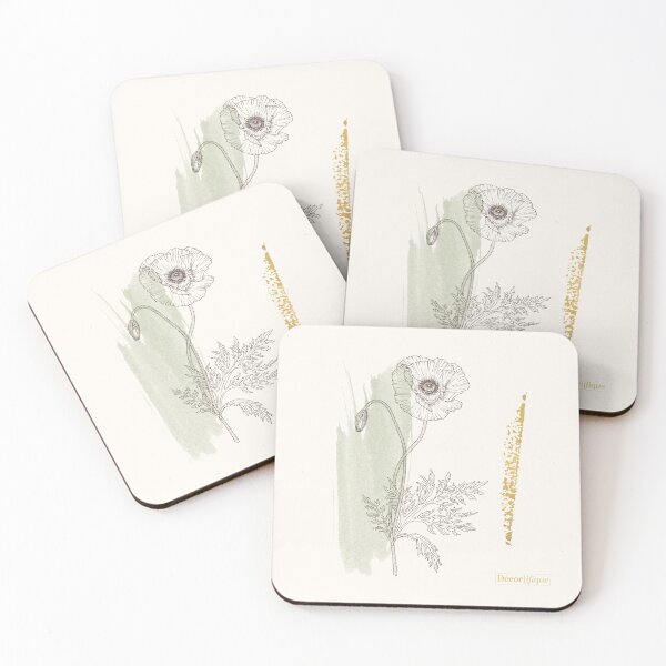 Item preview, Poppy Botanical Sketch designed and sold by Decorifique.
