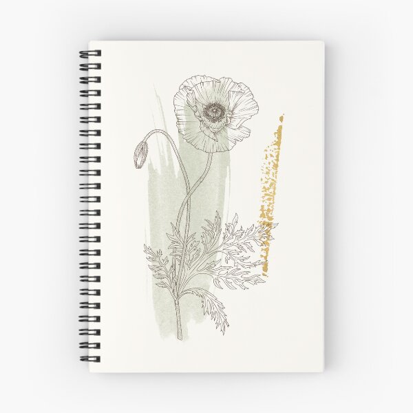 Item preview, Poppy Botanical Sketch designed and sold by Decorifique.