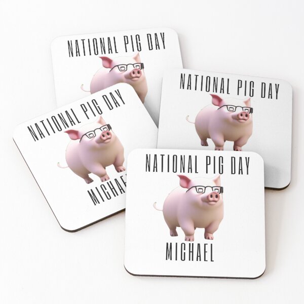 Item preview, Michael Piggy Party National Pig Day designed and sold by leshewle.