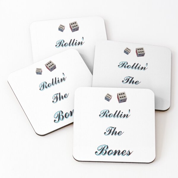 Item preview, Rollin' the bones dice gaming slang designed and sold by Fun Fun Fun in the Sun.