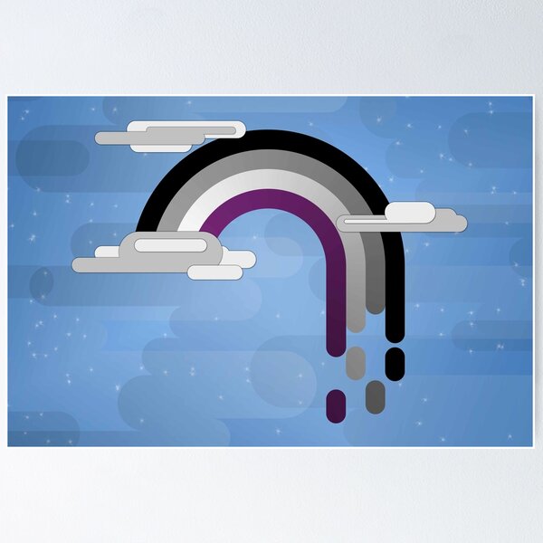 Minimalist Asexual Drip Rainbow