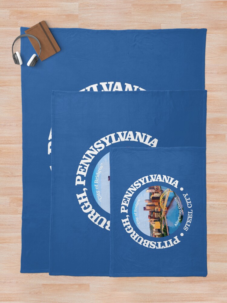 Thumbnail 5 of 6, Throw Blanket, Pittsburgh (cities) designed and sold by curranmorgan.