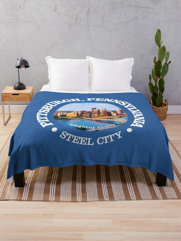 Thumbnail 1 of 6, Throw Blanket, Pittsburgh (cities) designed and sold by curranmorgan.
