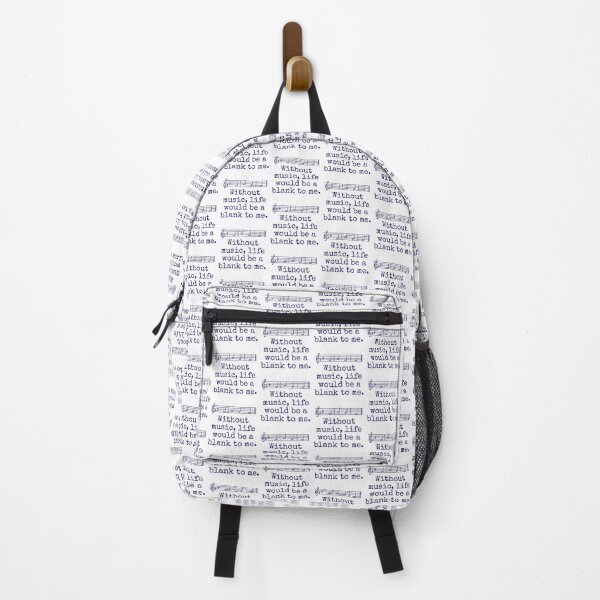 Item preview, Without Music Life Would Be A Blank - Music Quote designed and sold by CrankyOldDude.