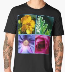 Flowers macro pattern Men's Premium T-Shirt