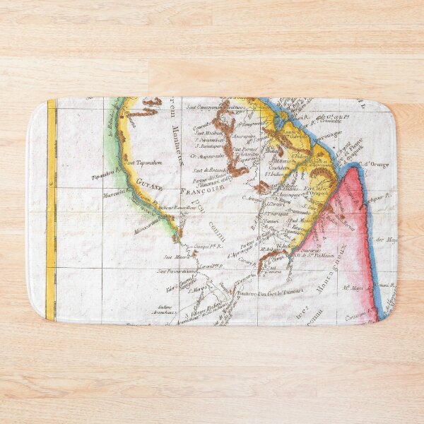 Item preview, Raynal and Bonne Map of Guyana and Surinam Geographicus Guyane   - Vintage Guyana Map designed and sold by TeeARTHY.