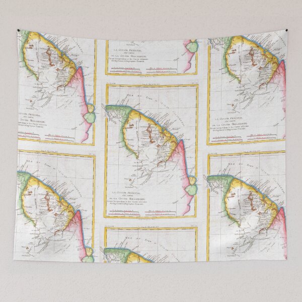 Item preview, Raynal and Bonne Map of Guyana and Surinam Geographicus Guyane   - Vintage Guyana Map designed and sold by TeeARTHY.
