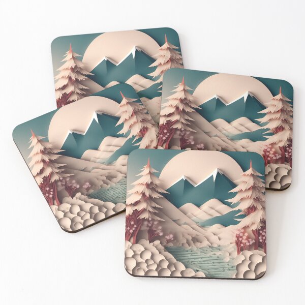 Item preview, Winter Wonderland in Paper art style designed and sold by FormFinder.