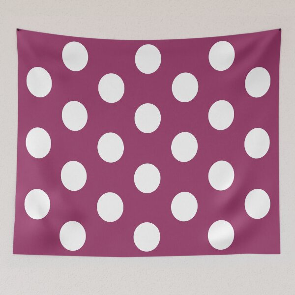 Item preview, Large WHITE and MAROON RED POLKA DOTS designed and sold by RachelMacht.