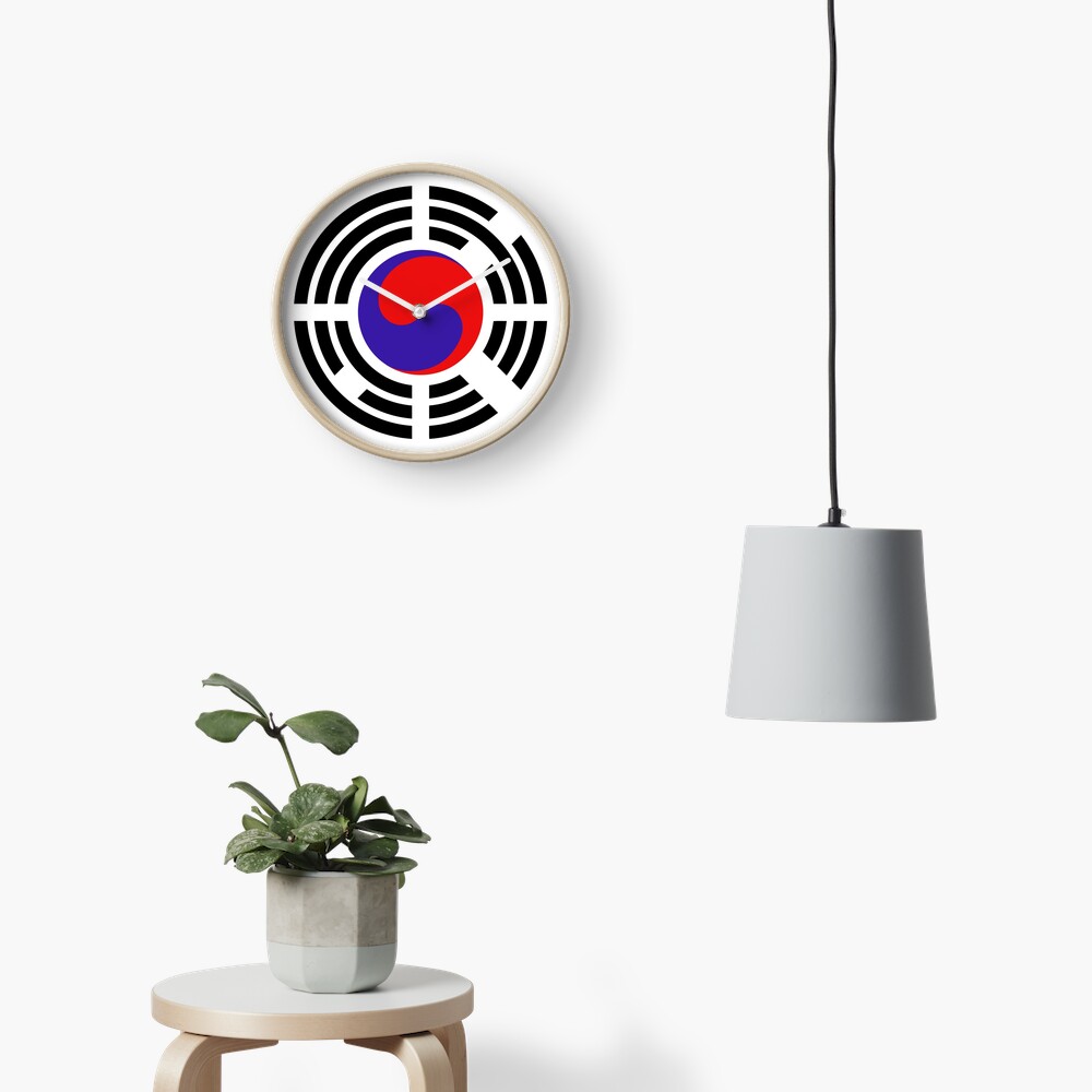 Korean Patriot Flag Series Clock
