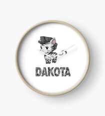 Zebra Dakota Clock